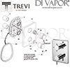 Trevi TT Oposta Faceplate Handles Shower Valve Spare Parts